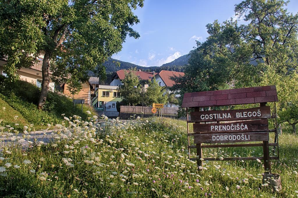 Gostilna Pension Blegos Poljane nad Škofjo Loko Buitenkant foto